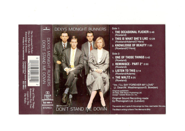 Produit Dexys Midnight Runners – Don't Stand Me Down
