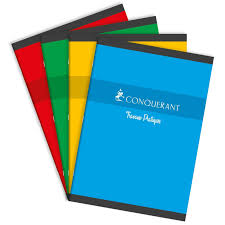 Produit Cahier de travaux pratiques coloris assortis Conquerant 96 pages format A4 70g / 120g 21 x 29,7 cm Seyes / Uni blanc