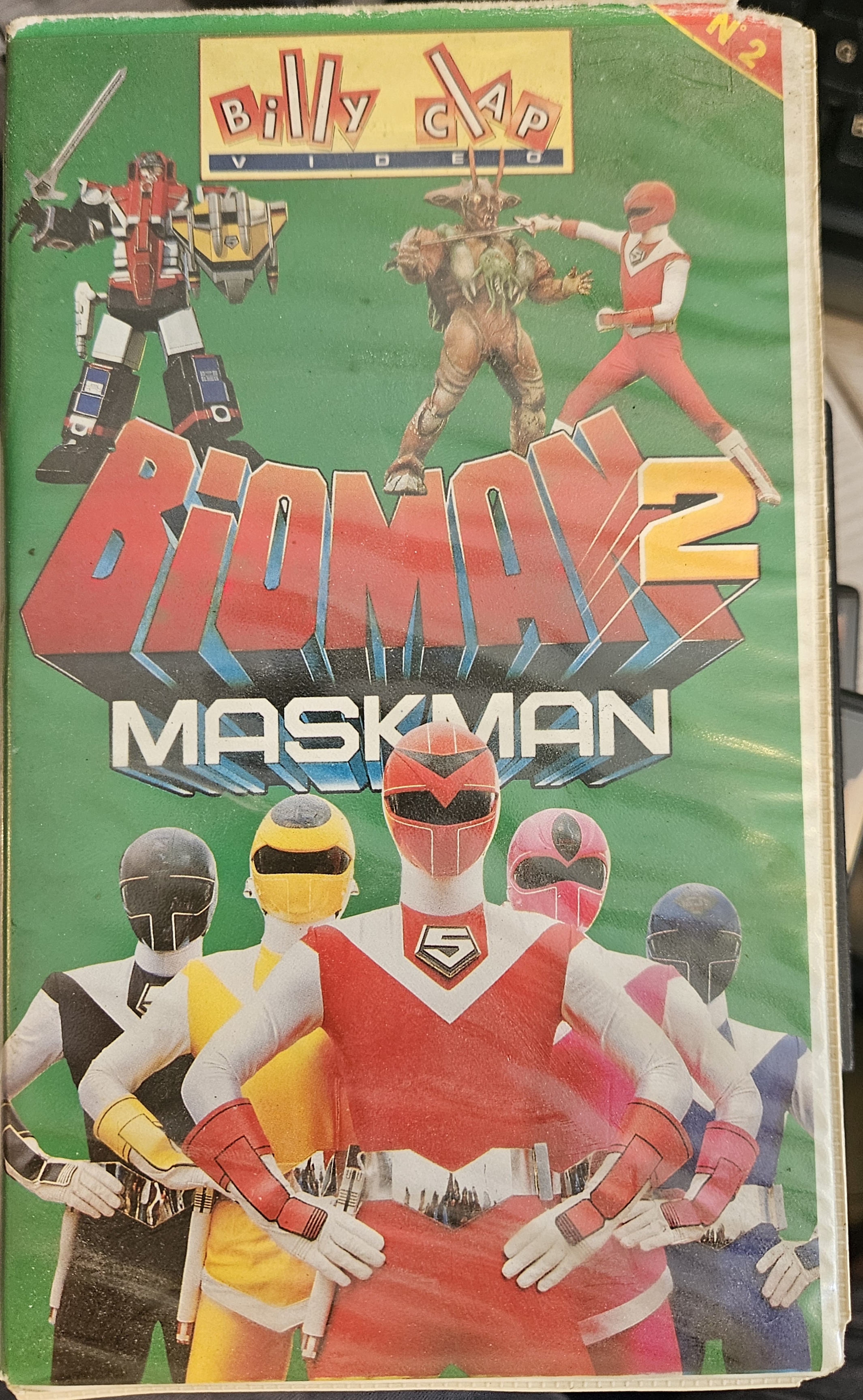 Produit bioman 2 maskman - n2 billy clap - VHS