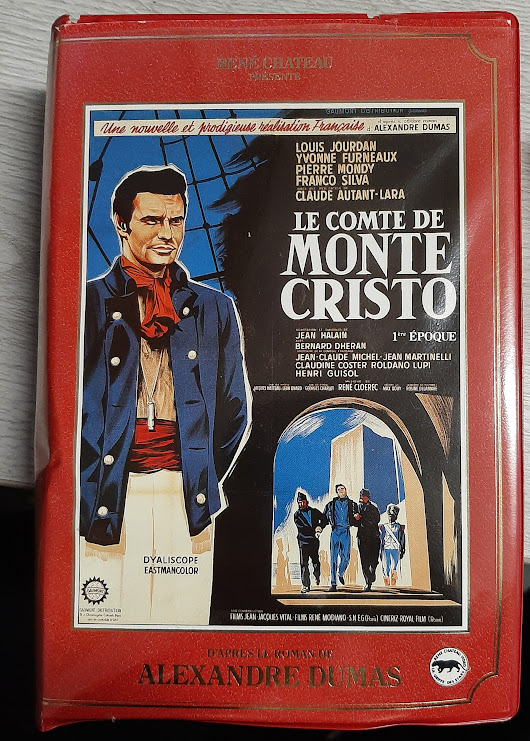 Produit CASSETTE VIDEO VHS CINEMA RENE CHATEAU coffret COMTE MONTE CRISTO 1 + 2 