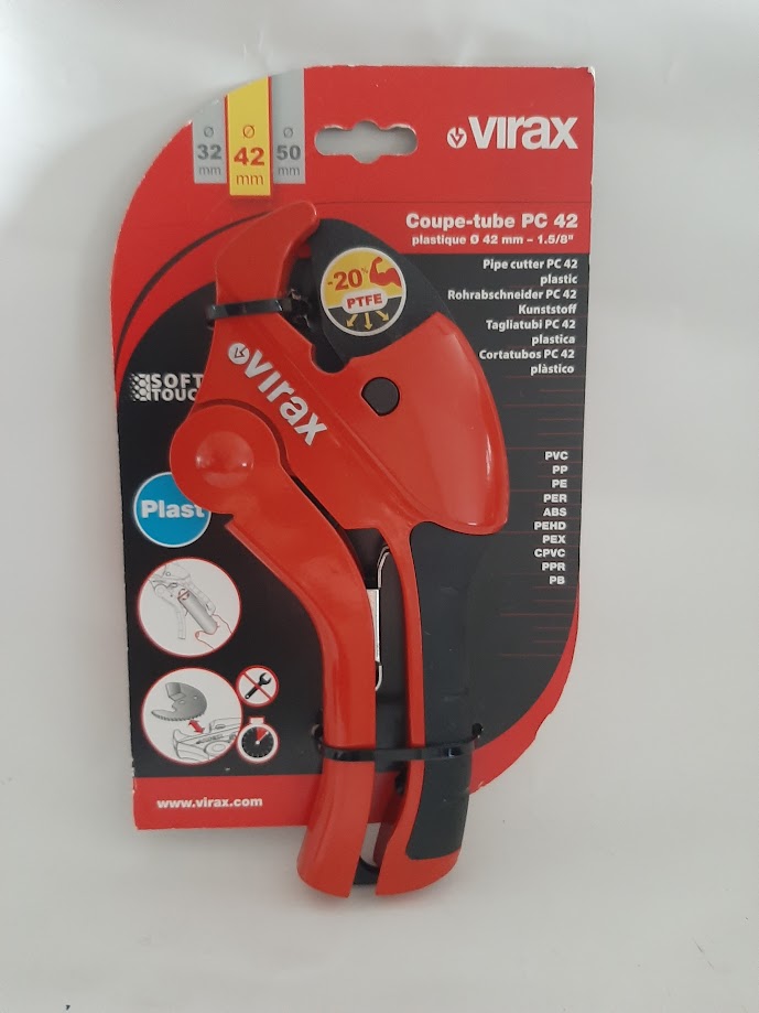Produit Virax Coupe-tube PC42 Ø42 mm pour tuyaux plastique