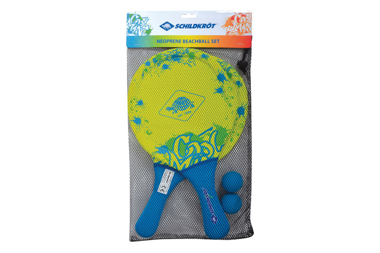 Produit SET DE RAQUETTE DE PLAGE JAUNE BLEU