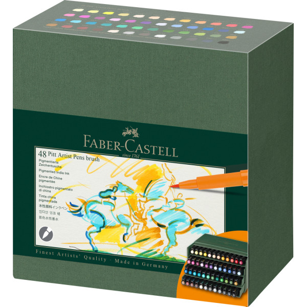 Produit Faber-Castell Pitt Artist Pen Brush Set de 48 pièces