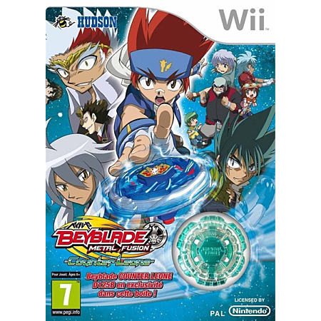 Produit Beyblade Metal Fusion Counter Leone + Toupie Wii - Konami
