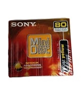 Produit Disque Sony MD Mini Disc vierge de 80 minutes, non ouvert, jaune topaze MDW-80EY x1