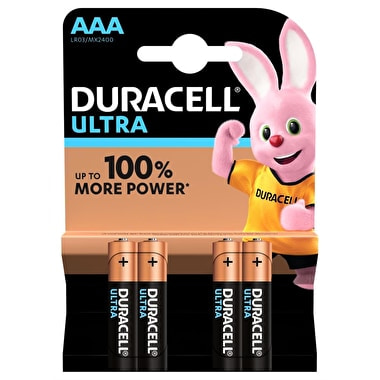 Produit Pile Alcaline LR3/AAA 1,5V Ultra Power DURACELL